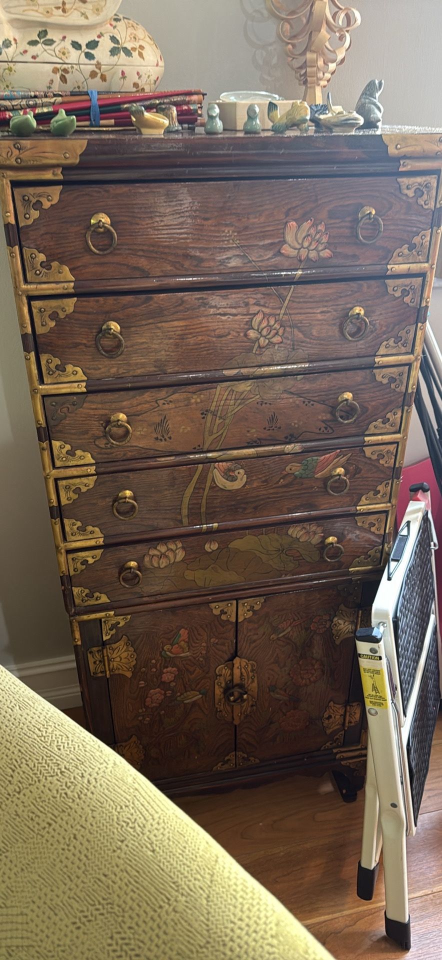 Antique Chest Cabinet Asian Antique