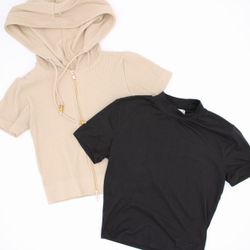 Bundle of 2 Women’s Crop Tops – Size S / S-M