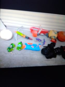 Nerf Toys And Basketball Volleyball Soccer