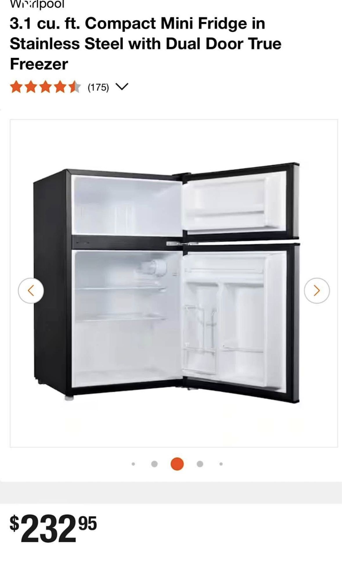 Whirlpool Mini Fridge 
