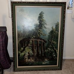 Big framed painting