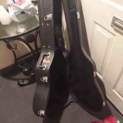 Case With Guitar Les Paul Epiphone 