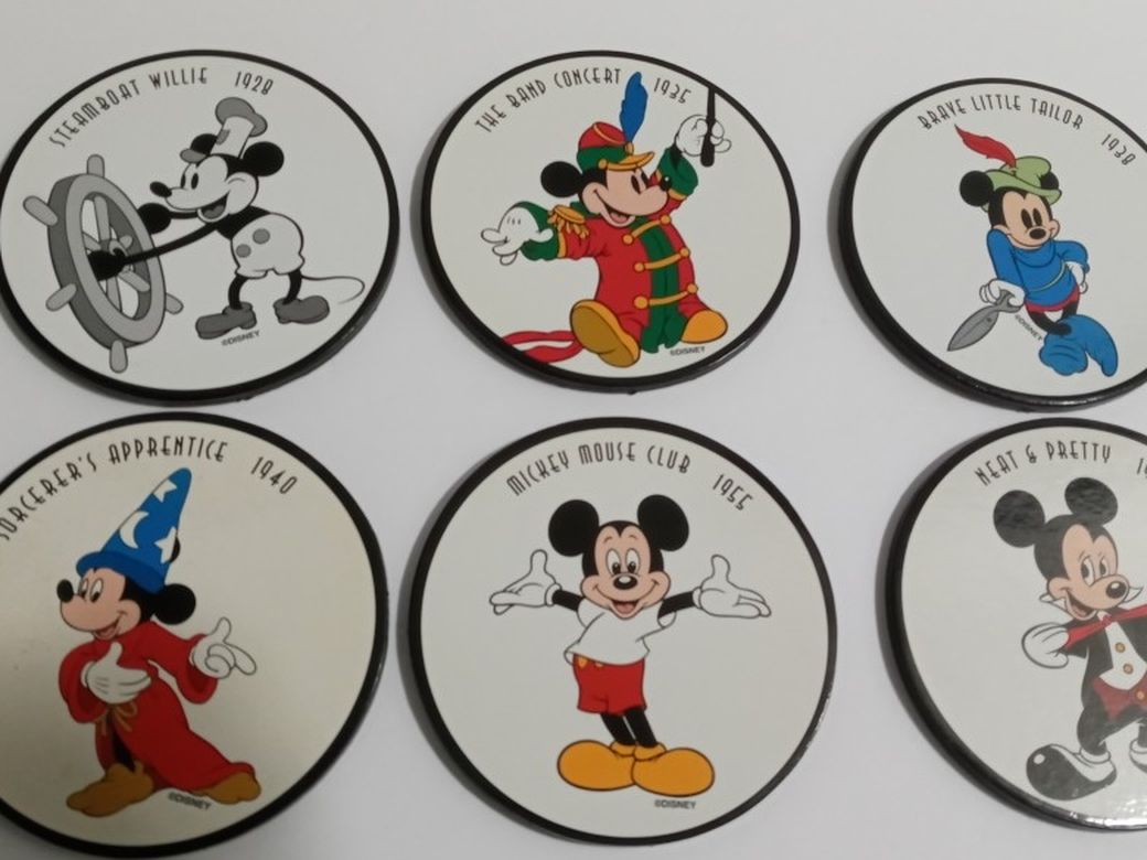Mickey Through The Years Coasters