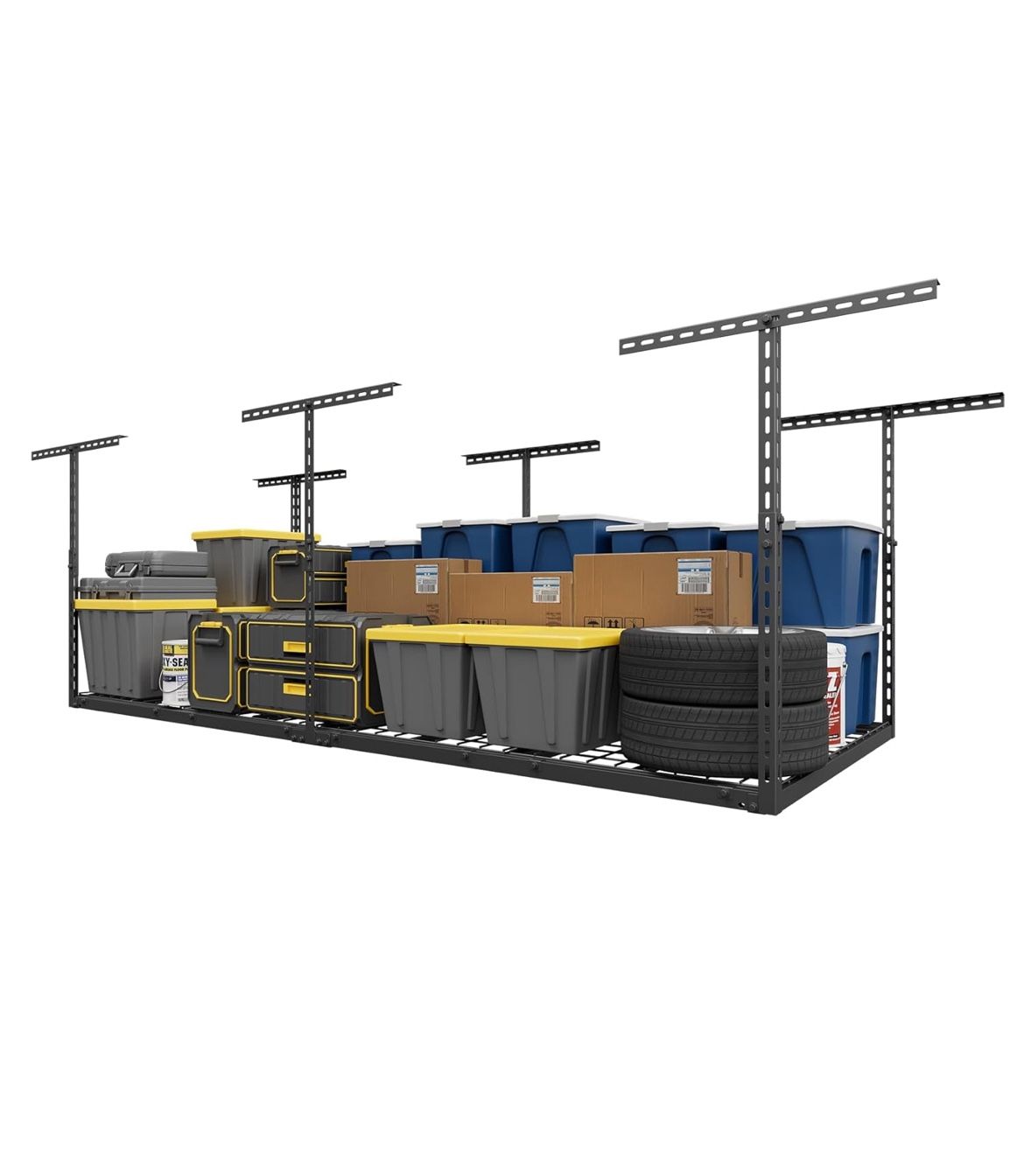 3X8FT Overhead Garage Storage Rack