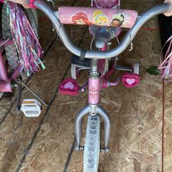 Girls Bicycle with Training Wheels 
