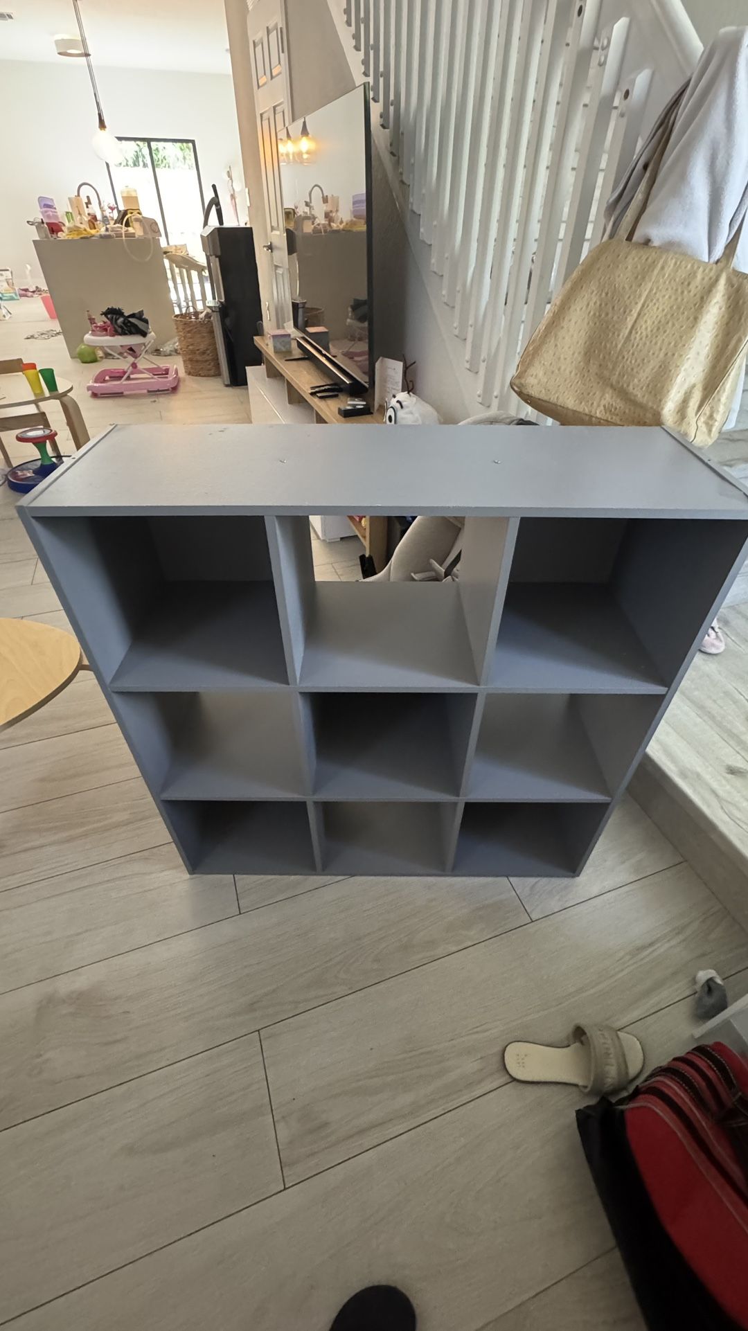 Grey Cube Storage Organizer
