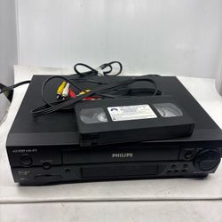 Philips VRB615 VCR VHS Player Recorder 4 Head Hi-Fi ,NO remote ,Tested Working