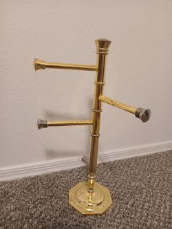 Vintage Brass Guest towel holder