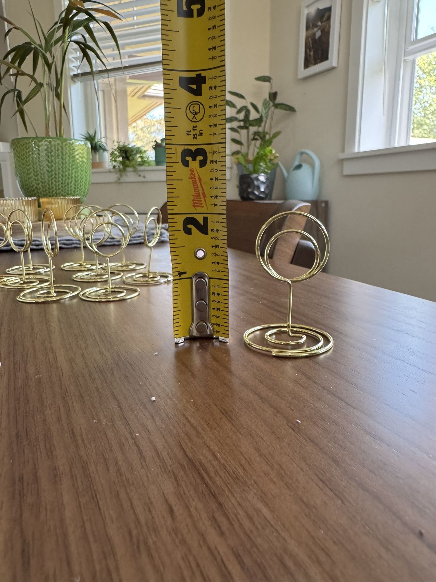 Wedding Centerpiece Gold Wire Holders