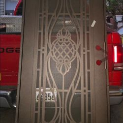 Unique Home Designs
Manchester 32 in. x 80 in. Left Hand/Outswing Desert Sand Aluminum Security Door with Bronze Perforated Metal Screen