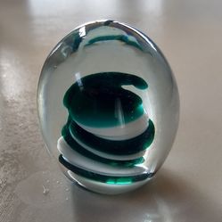 Glass paper weight 