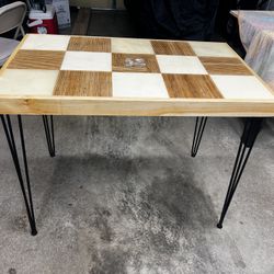 Custom Epoxied Entry Table/Desk
