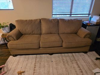 Comfortable brown couch