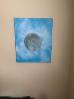 Handmade Backlit Moon Wall Art — Matching Set 20x24