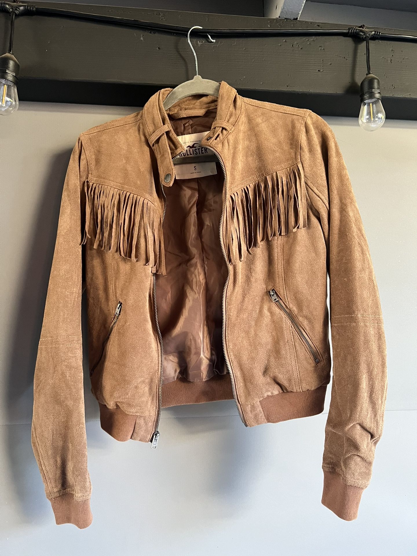 Brown Suede Fringe Jacket