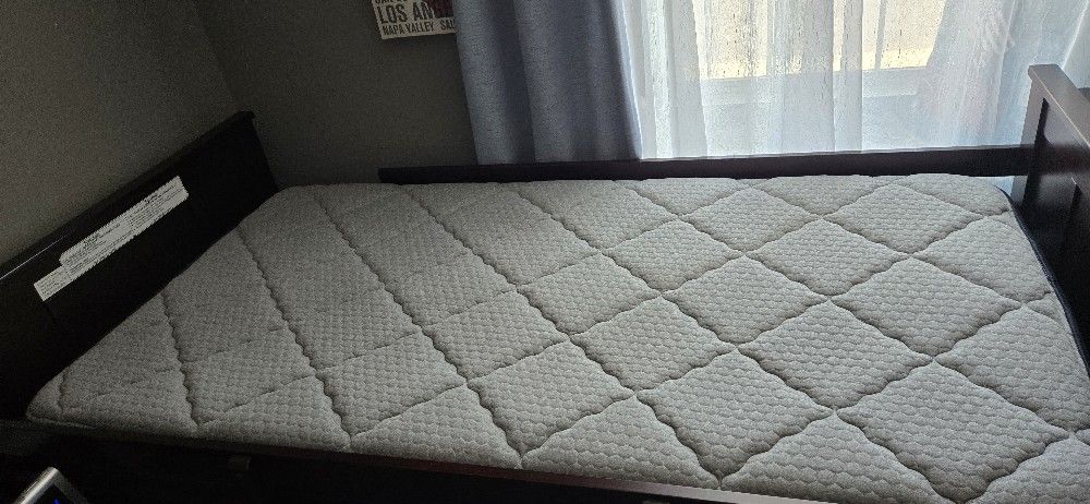 Twin Bed Frame and Mattress