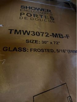 Shower glass door