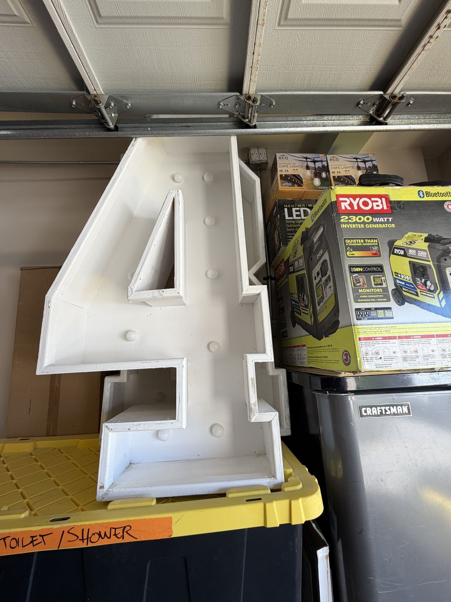 4ft Number 4 Marquee With Lights 