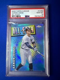 Topps Chrome Aaron judge PSA 10