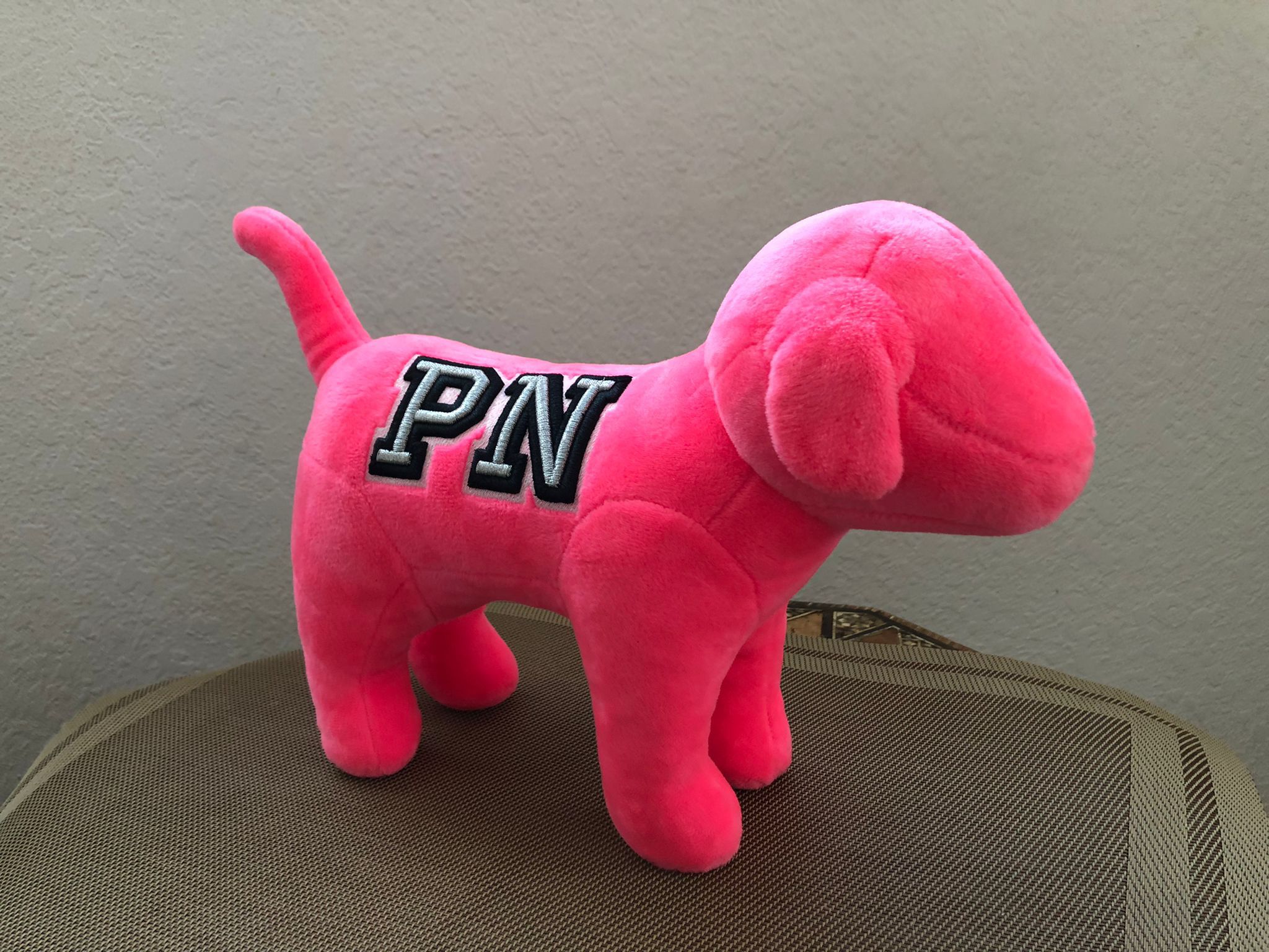 12” Plush PINK Victoria Secret Pink Nation Dog Puppy Toy Gift