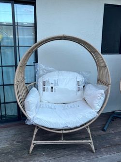 New Round Wicker Outdoor Egg Chair