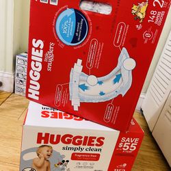 Huggies Little Snugglers And Wipes