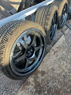 Fr-s Cosmis Kiki design 18 inch wheels black chrome brz rims