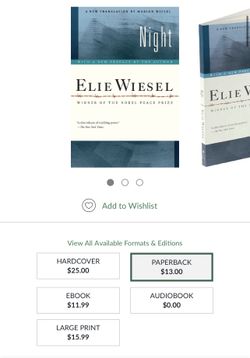 Night Elie Wiesel