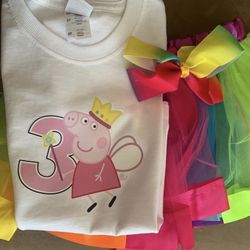 Peppa Pig 3T Party Set Tutu Outfit Tutu Outfit
