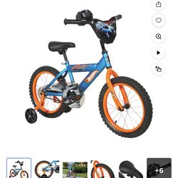 Hot Wheels Boys 16" BMX Bike, For Kids Age 5-7 Years,