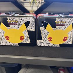 Pokémon Celebrations 25th Anniversary Tin Lunch Box (Collector Chest) (EMPTY)