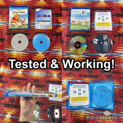 The Many Adventures of Winie the Pooh (Blu-ray/DVD, 1977) TESTED & WORKING!