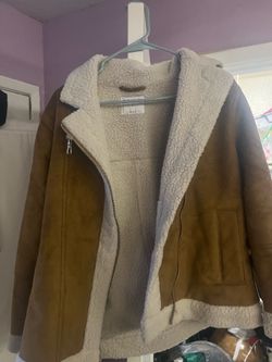 Small old navy brown fluffed inside vintage jacket