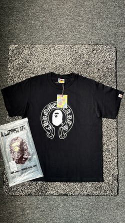 Black Bape x Chrome Hearts t-shirt
