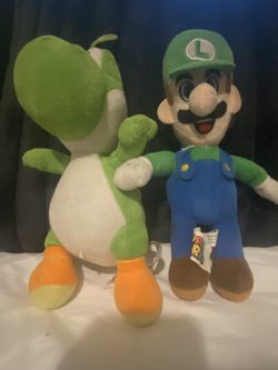 Luigi And Yoshi Plush