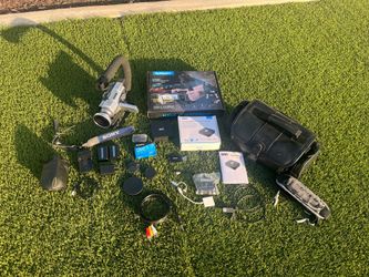 Sony VHS Camcorder with Handle and Digital Converters