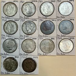 One Dollar Coins Collection (14 Coins )