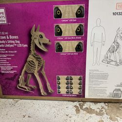 New Home Accents 5ft Skelly Sitting Dog. You Must Pick Up