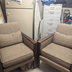 Pair Of Thayer Coggin Lounge Chairs - Valued At $1895 - $2250 Each