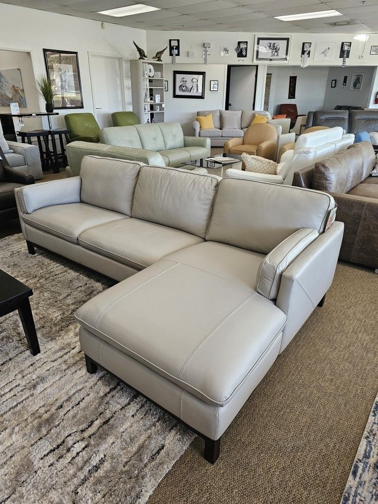 2-pc Leather Sectional Sofa-Virton