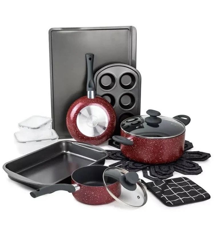 π· 16pc Venus Cookware & Bakeware Set β Merlot | Brand New in Box