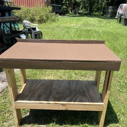 Just in time for Father’s Day. Repurposed workbench