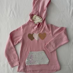 Little Girls Pink Hoodie 