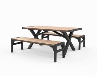 Keter Porto Resin Outdoor 3-Piece Picnic Table Set Brand New in Box