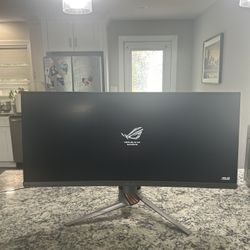 ASUS ROG Swift PG348Q 34” Curved Ultra-Wide 3440x1440 G-Sync IPS Gaming Monitor