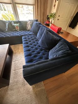 Designer Tufted Sectional (paid 18k)