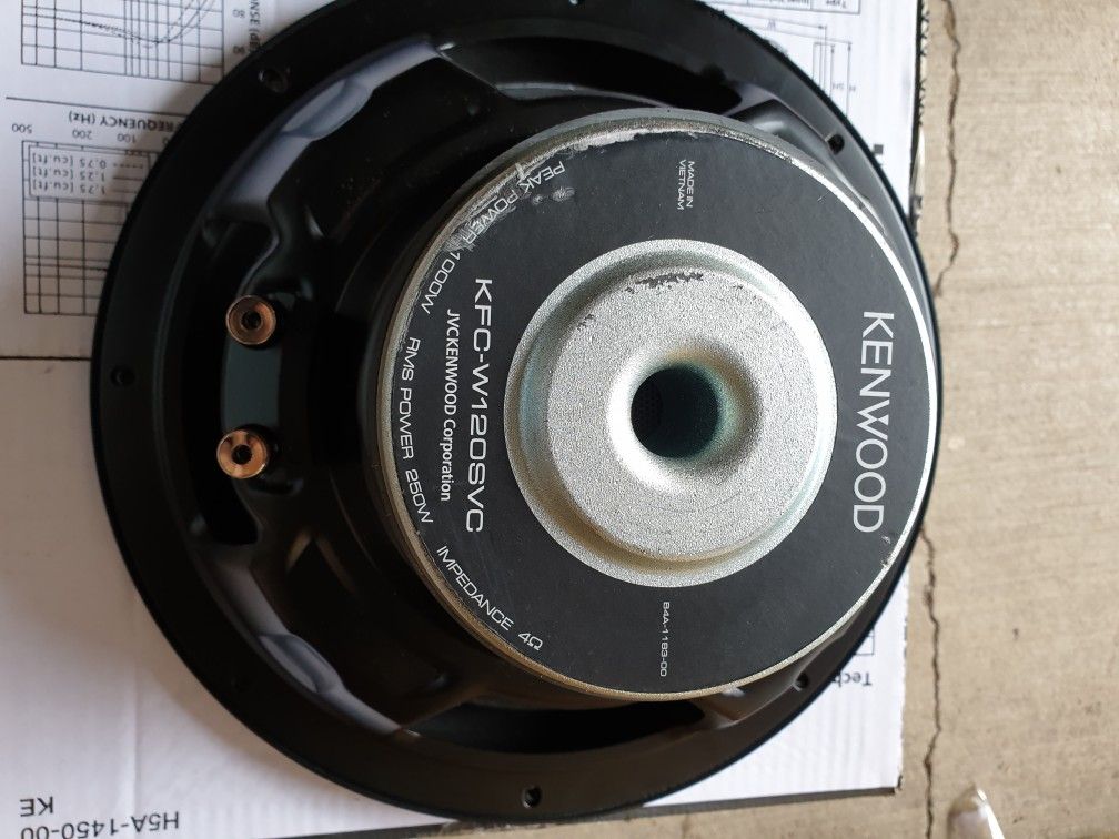 Kenwood Car Subwoofer KFC W120DVC Road Series 12 Dual Voice Coil