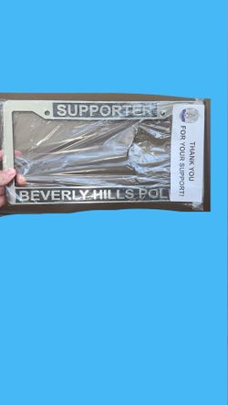 BHPD Supporter License Plate Cover Frame