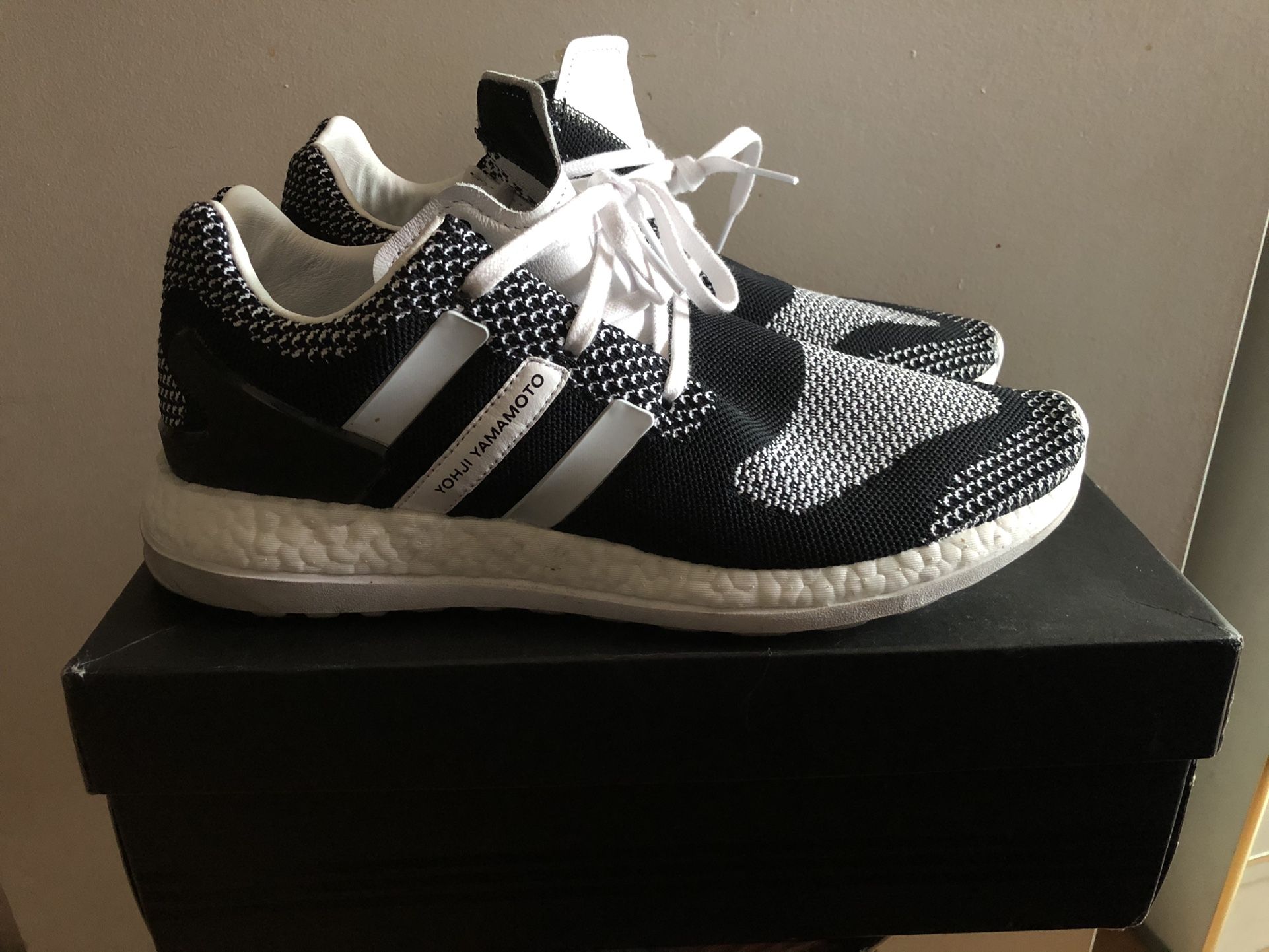 Y3 Pureboost ZG Knit Core Black Size 10 Used