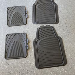 Set Of 4 Rubber Floor Mats 